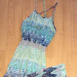 long spaghetti strap dress